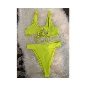 Neon Yellow Bikini